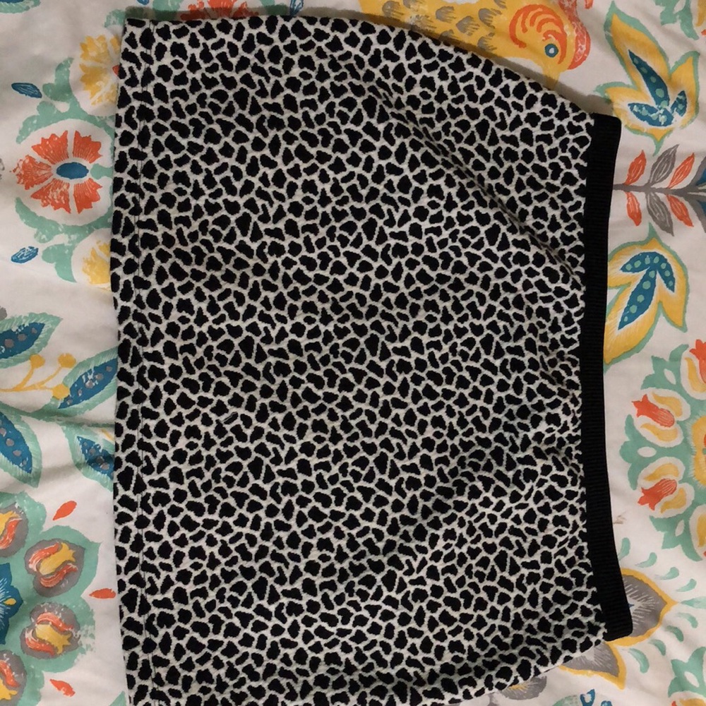 Cow print skirt